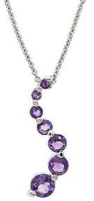 Sterling Silver Amethyst Journey Necklace