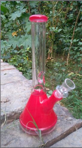 Non Coated Glass Coloured Bongs, Size : 8 Inches