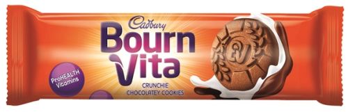 Brown Bournvita Biscuits, For Snacks, Packaging Type : Plastic Packet