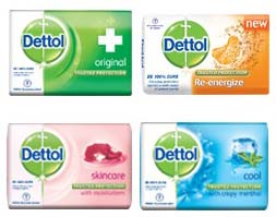 50gm Dettol Bath Soap, Packaging Type : Paper Box