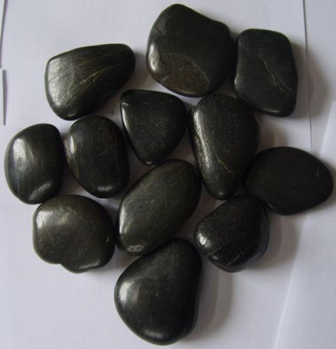 Decorative Polished Black Pebble Stone