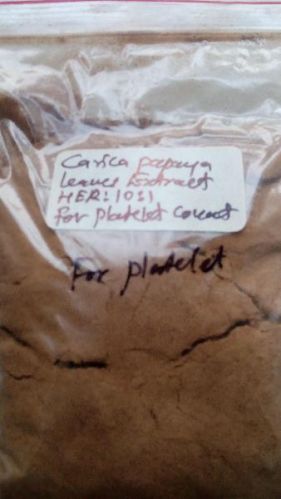 Natural Carica Papaya Extract, Color : Light Green, Brown Dried