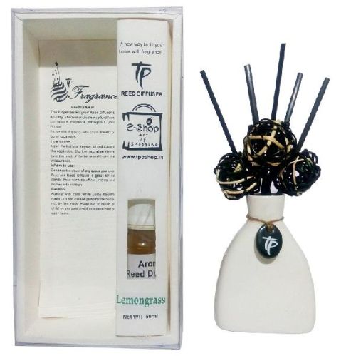 TP-Aroma Reed Diffuser- Lemongrass Flavour- White Pot