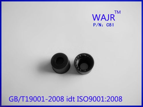 Black Open-topped Polypropylene Cap