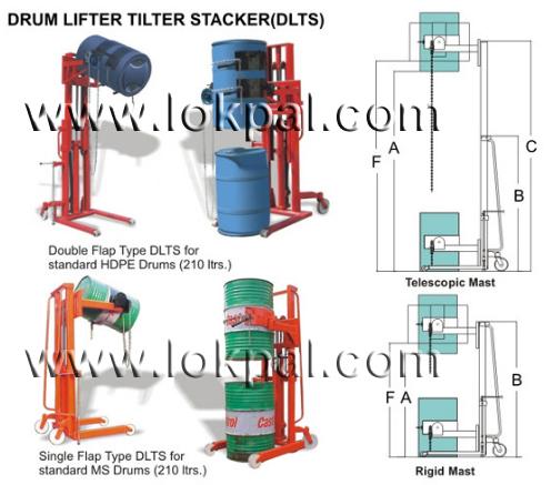 Drum Lifter Cum Tilter Stacker DLTS