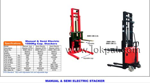 Manual & Semi Electric Stacker