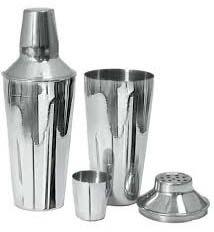 Stainless Steel Polished Cocktail Shaker, For Drinkware Use, Style : Modern