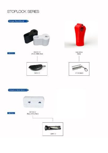 MINI STOP LOCK, Color : Red, Black White