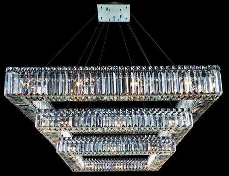 SQUARE CRYSTAL CHANDELIERS