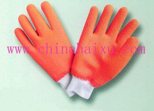 Red Latex Safety Labor Gloves