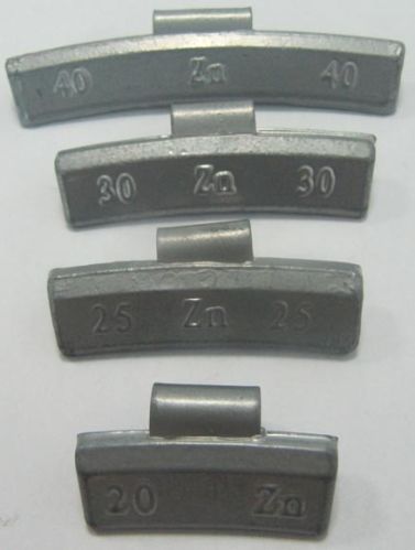 European Stand Zinc Clip-on Wheel Balance Weights
