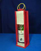 Jute Wine Bottle Bag
