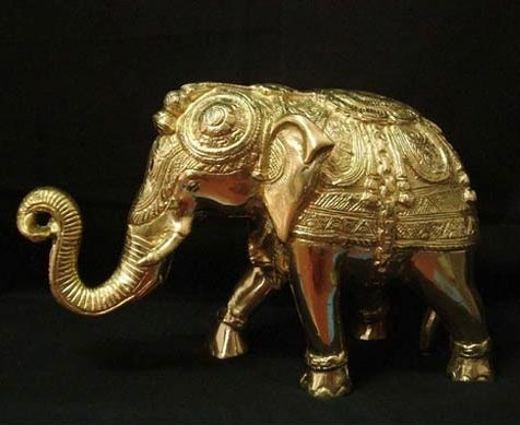 Brass Elephant Statue