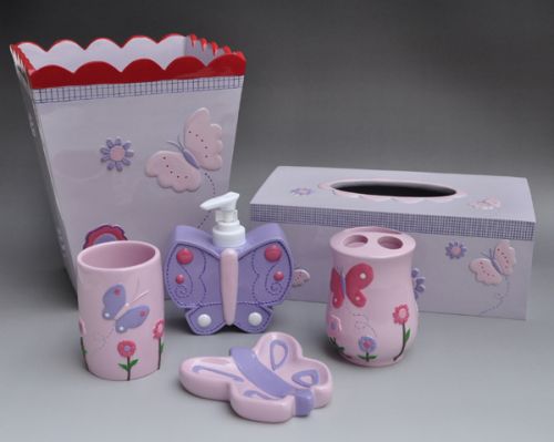 Polyresin Bathroom Set - (6pcs)