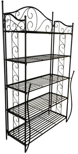 Rectangular Folding Wrought Iron Shelf Triqui44