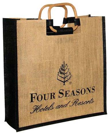 Jute Carrier Bag, Brand Name : Four Seasons Hotels Resorts