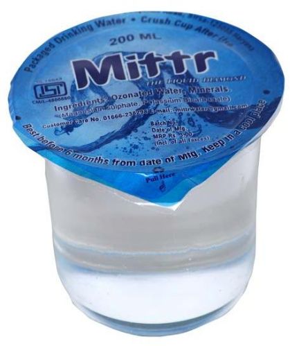 Packaged Drinking Water Glass