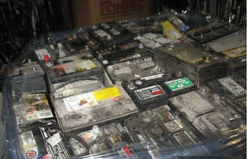 Drained Lead Battery Scraps