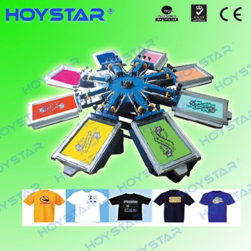 8 Color Manual T-shirt Screen Printing Machine