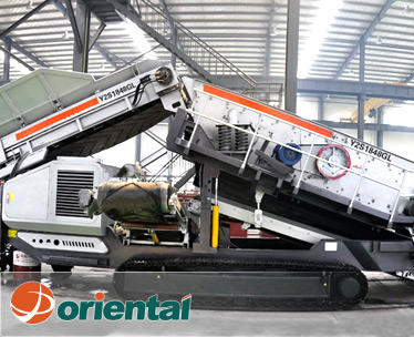 Tracked Mobile Screening Plant, Brand Name : oriental