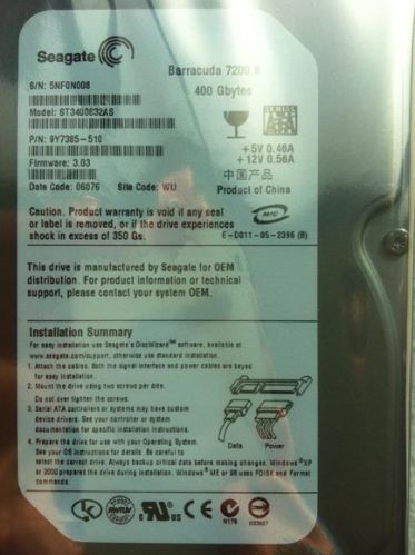 Hard Drive, Material : Stainless Steel Storage