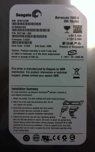 Seagate 3.5 Hard Disk