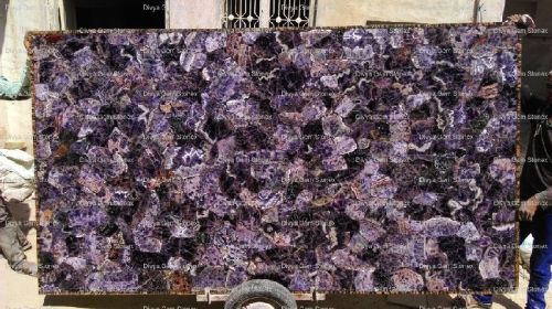Amethyst Medium Slab, Shape : Rectangular