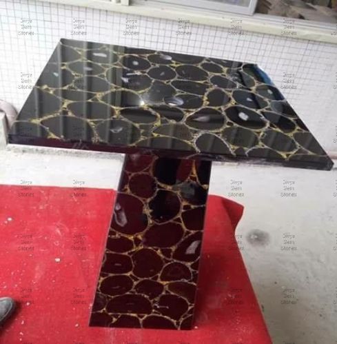 Natural Stone Black Carnelian Table Top