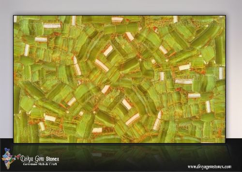 Polished Granite Stone Green Quartz Slab