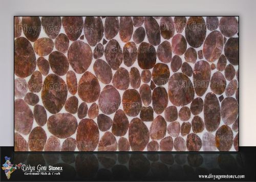 Rounded Smoky Quartz Slab