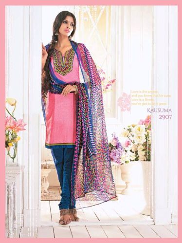 Pure Lawn Cotton Suits With Bemberg Dupatta