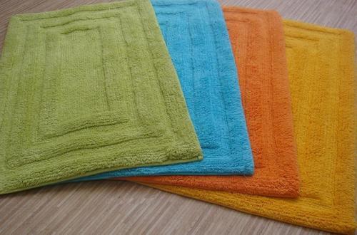 100 % Cotton Rectangular Bath Mat Exporter, For Houses, Hotels, Guest Rooms, Shopping Areas, Style : Modern