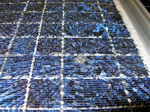 Broken Solar Panel, Solar Cell