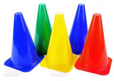 Plastic Cones, Pattern : Plain