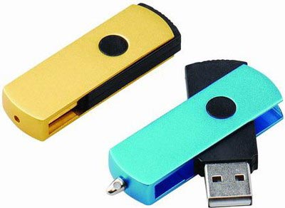 Rotating USB Flash Drives