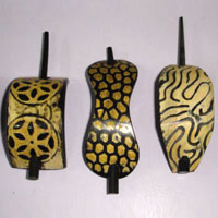 Coated Horn Hair Clips, For Personal, Size : Multisizes
