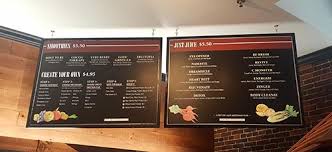 Menu Signs