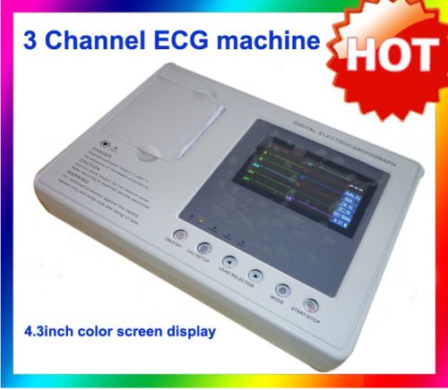 Digital 3 Channel ECG Machine With Interpretation