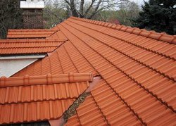 Coated Roof Tiles, For Roofing, Feature : Finest Material, Heat Reflection, Long Lasting