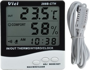 Indoor Digital Thermo Hygrometer, Outdoor Digital Thermo Hygrometer - (288b-cth)