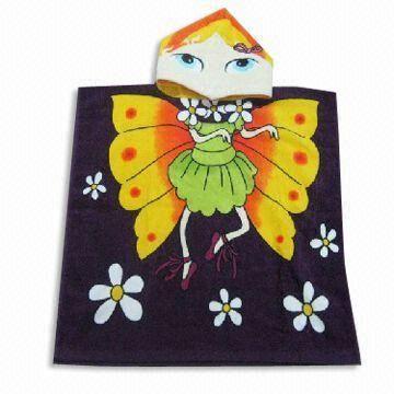Kids Hooded Poncho Towel 60*120cm