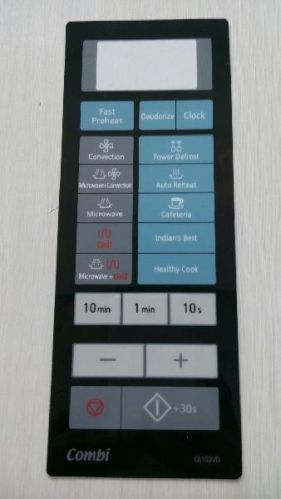 AB359 Black Microwave Oven Membrane Keypad