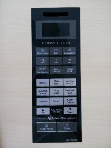 MIcrowave Oven Membrane Keypad : ABLE382 : Model No : NN-CT641M :