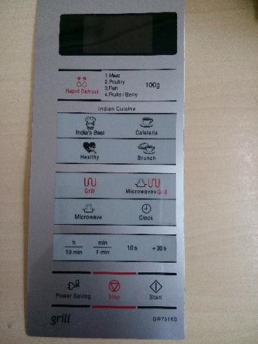 ABLE394 Microwave Oven Membrane Keypad
