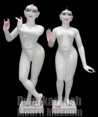 Marble Radha Krishna Statue
