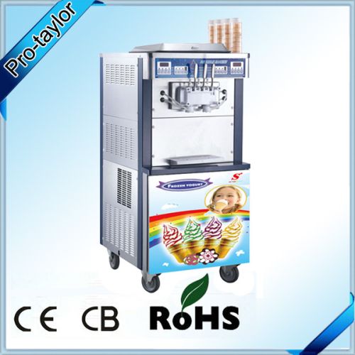 Double Cooling System Commercial Ice Cream Making Machine