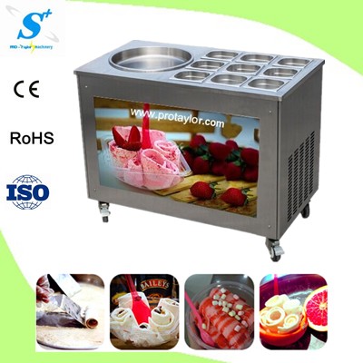 Frying Ice Pan Machine With 9 Buckets (icm-800b)