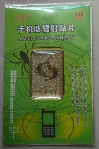 Gold 24k Anti Mobile Radiation Stickers