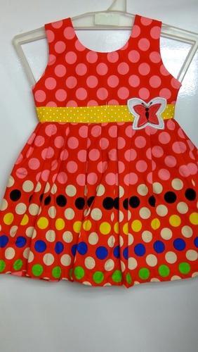 COTTON Designer Baby Frocks, For CASUAL, Age Group : 1 TO 5