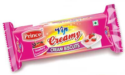 Strawberry Flavour VIP Creamy Biscuits